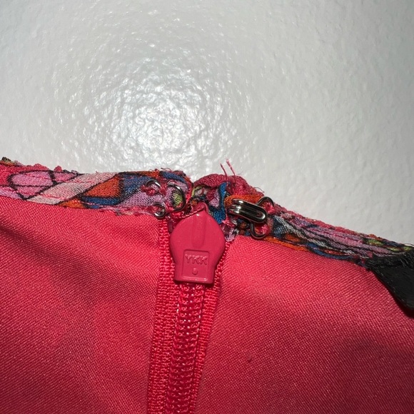 Betsy Johnson silk pink paisley dress - Picture 15 of 17